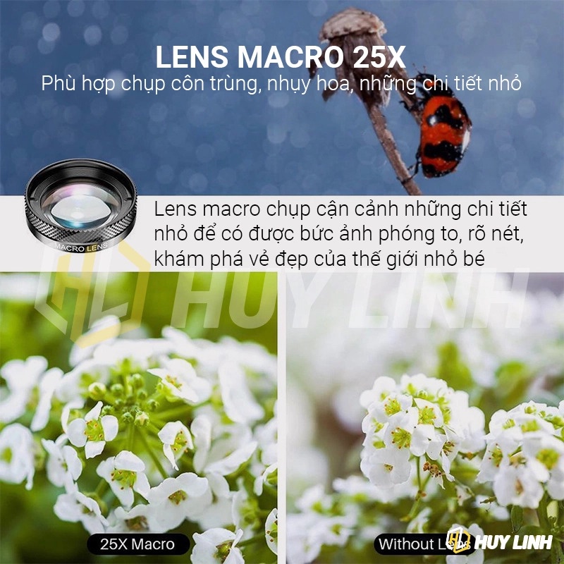 Bộ ống kính,lens chụp ảnh apexel dành cho điện thoại 6in1góc rộng,mắt cá,macro,phù hợp mọi loại máy điện thoại