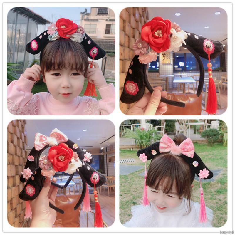 Cài Tóc Đính Hoa Và Núm Tua Xinh Xắn Cho Bé Gái