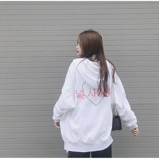 zip hoodie chữ hàn