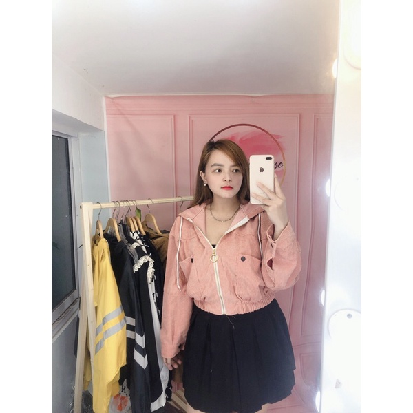 Áo khoác bigsize nhung gân khoá sắt chất đẹp