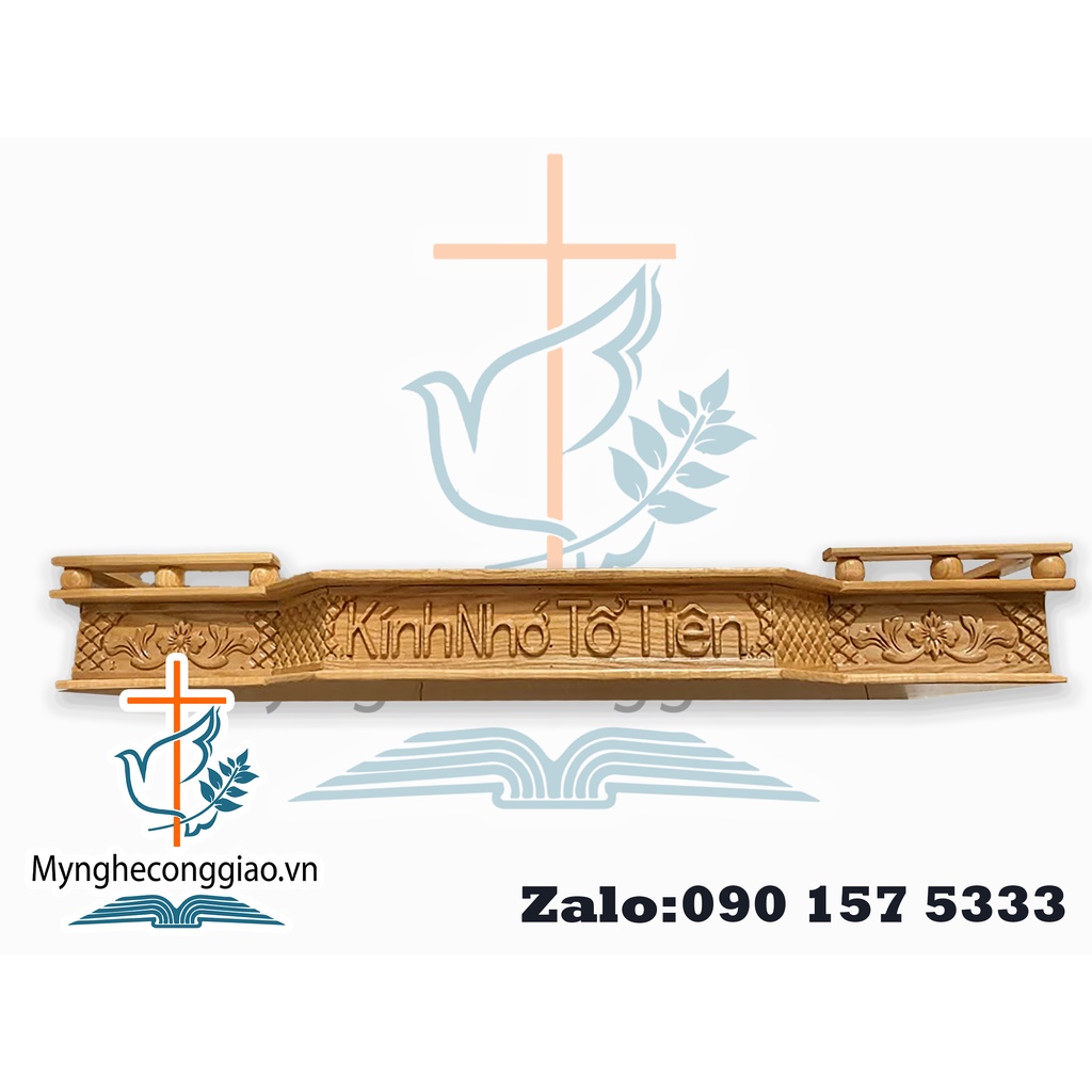 Mẫu Bàn Thờ Ông Bà Tổ Tiên Cao Cấp Bằng Gỗ | Bàn Thờ Gia Tiên Đẹp Kệ Gỗ Công Giáo Cao Cấp