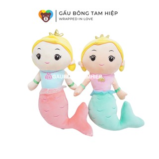 Gấu bông Nàng Tiên cá Hàng Việt Nam chất lượng cao Chất liệu vài nhung co giãn 4 chiều mềm mịn nhồi 100% bông gòn