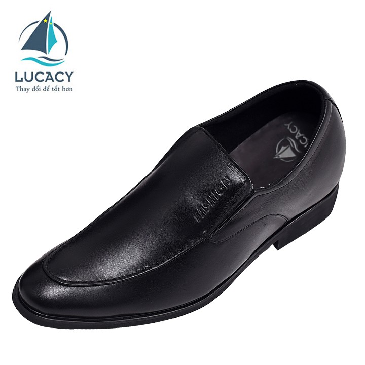 Giày công sở nam Lucacy da thật tăng chiều cao 6cm TH25CM