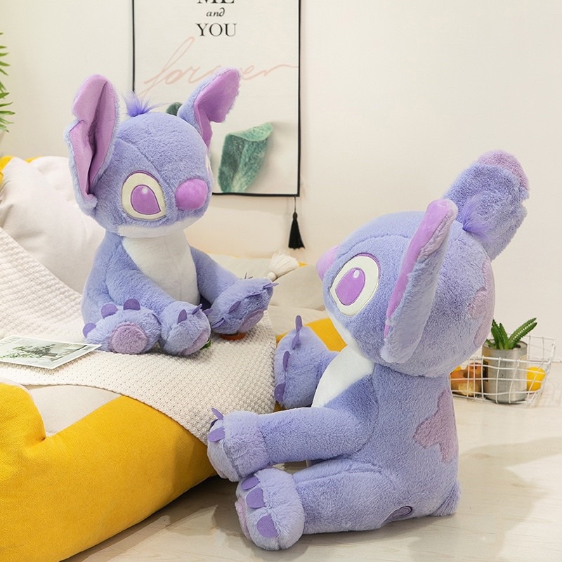 Gấu bông stitch tím pastel mộng mơ cực xinh, stich tím nhồi bông