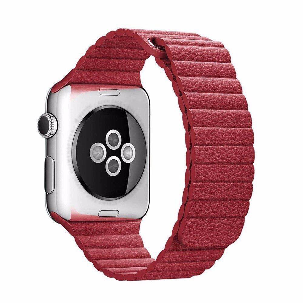 Dây Đeo Bằng Da Thật Cho Đồng Hồ Thông Minh Apple Watch Series 6 / 5 / 4 / 3 / 2 / 1 / Se Iwatch 38mm 40mm 42mm 44mm