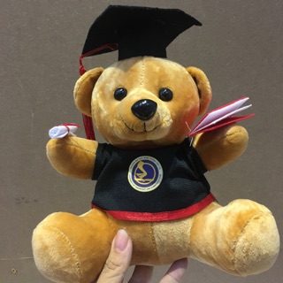 Gấu bông tốt nghiệp giá rẻ 20cm lông mịn nâu hình thật