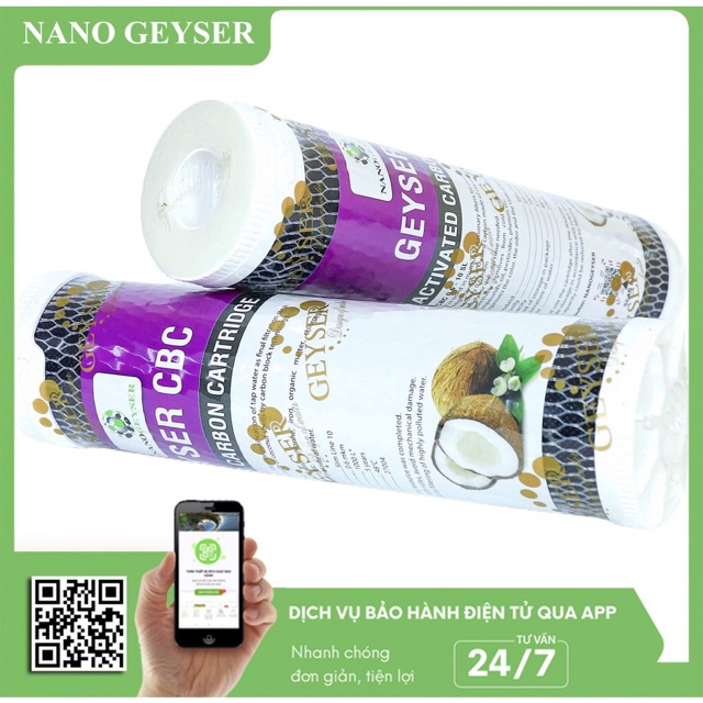 Lõi lọc nước CBC Nano Geyser - Lõi số 3 Ecotar 3