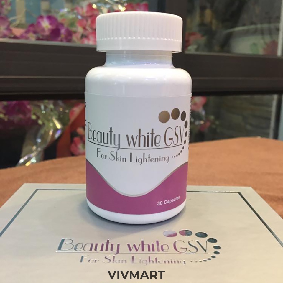 ✅ BEAUTY WHITE GSV - Viên Uống Chống Nắng, Trắng Da, Cho Da mụn nám, Chống Lão Hoá