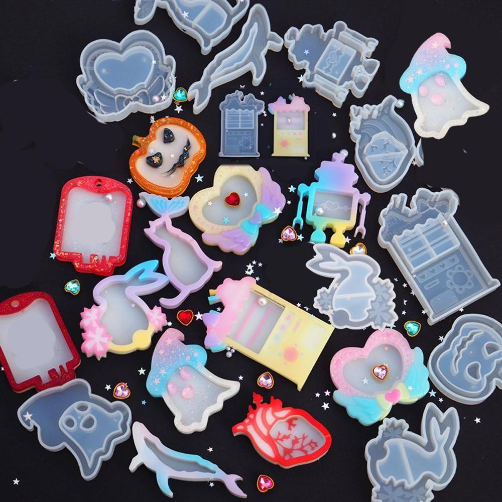 Khuôn Nhựa Làm Móc Khóa|Dụng Cụ Làm Trang Sức Chuyên Dụng