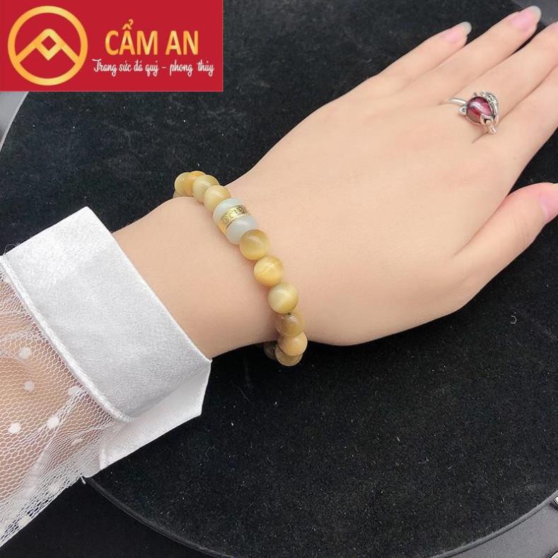 [Giá Xưởng Loại VIP] Chuỗi Vòng Mắt Hổ Vàng Lu Thống - Trang sức Phong thủy Cẩm An
