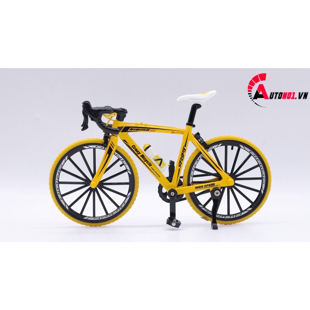 MÔ HÌNH XE ĐẠP ĐỊA HÌNH SPORT YELLOW 1:8 DIECAST MODEL 7747