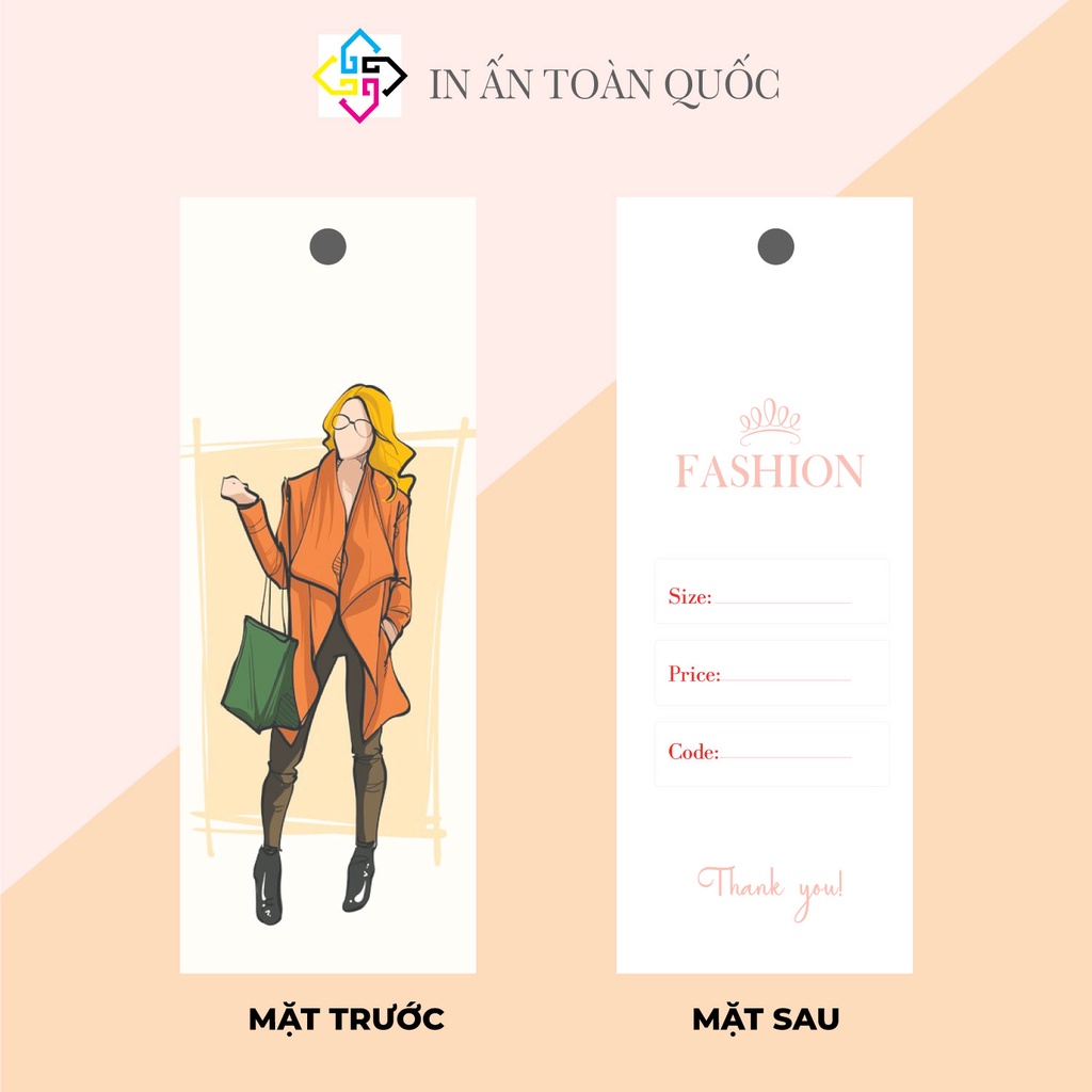 Mác quần áo, tag giấy