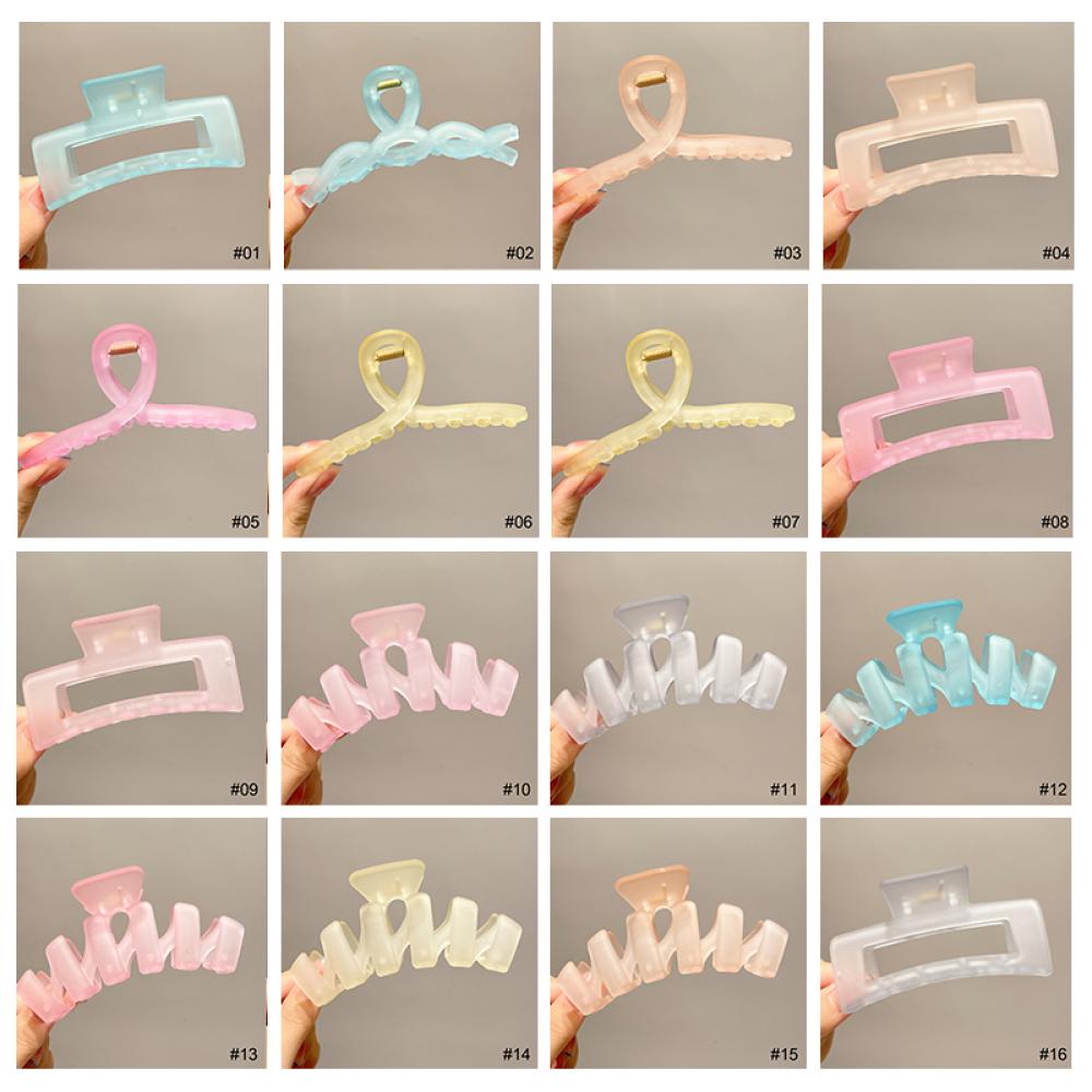 Kẹp Tóc Acrylic Màu Kẹo Thời Trang Cho Nữ E2W5