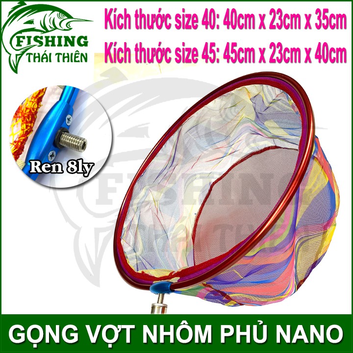 Vợt cá, Gọng vợt vớt cá, Gọng nhôm phủ nano, Gọng vợt câu đài