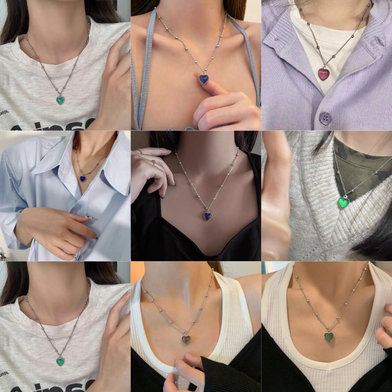 Vòng cổ Thép Titan Thay Đổi Màu Sắc Theo Nhiệt Độ Cơ Thể Độc Đáo