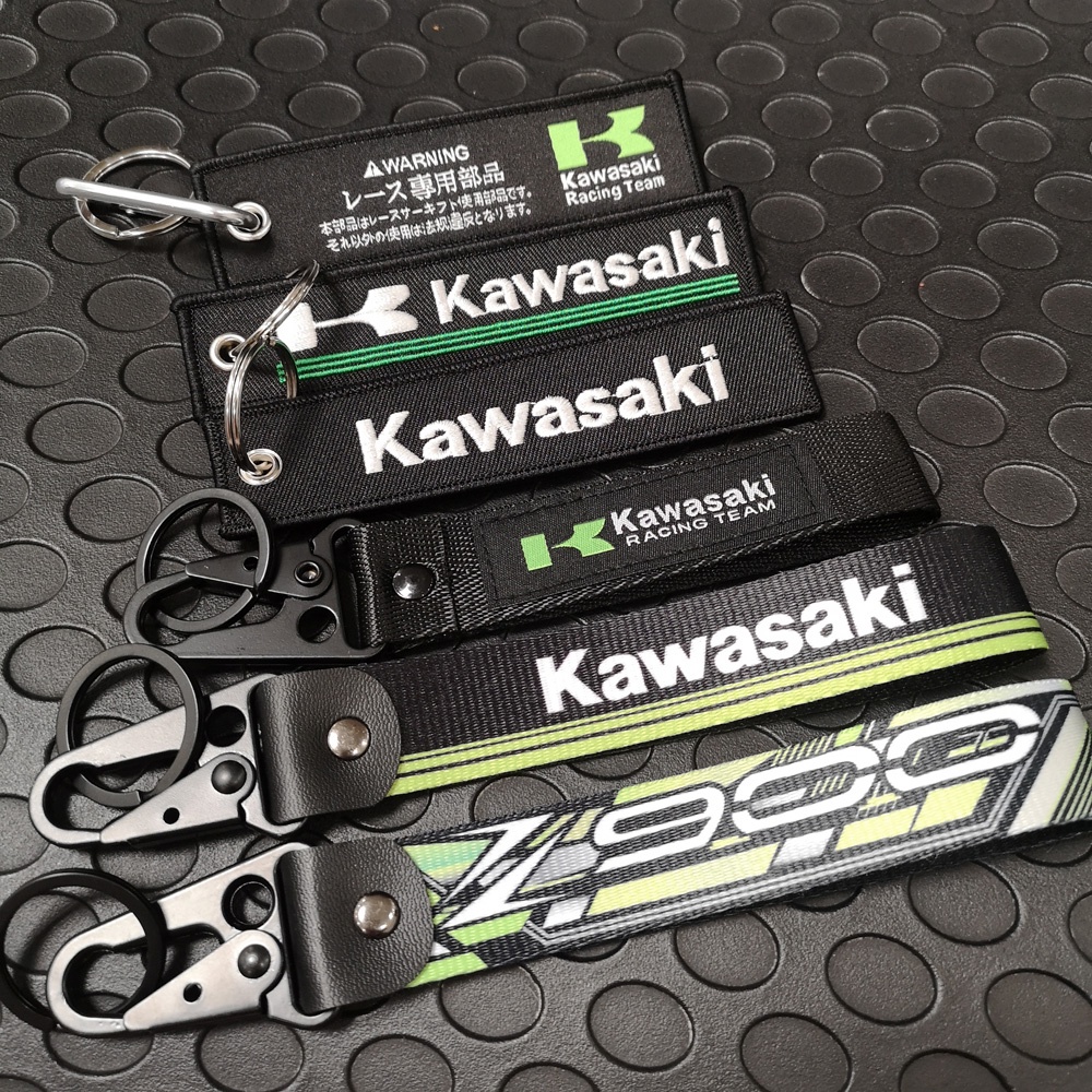 1 Móc Khóa Thêu Hình Xe Mô Tô Kawasaki Ninja