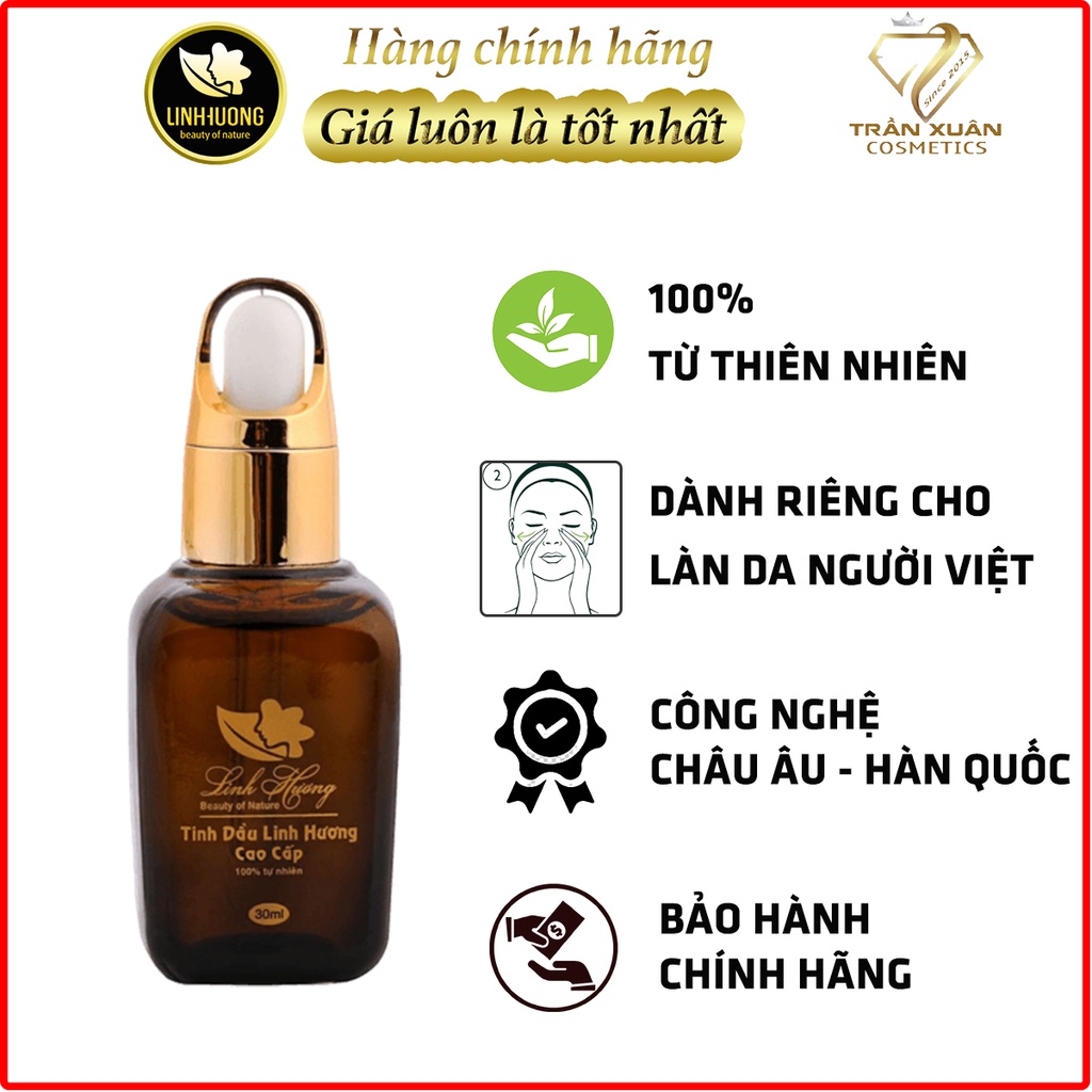 Thâm nách, thâm môi với tinh dầu Thâm Linh Hương góp phần giúp làm mờ vết do sẹo, mụn thâm trên cơ thể 30ml.