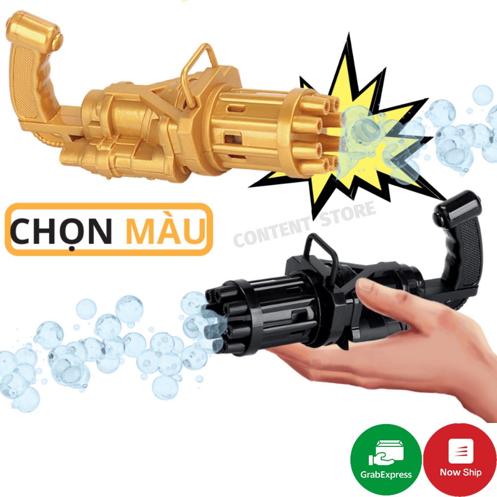 Súng Bắn Bong Bóng 8 Nòng Siêu Mạnh