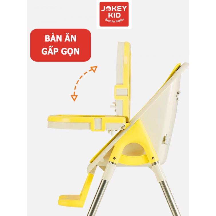Ghế ăn dặm cho bé cao cấp Jokey V5 điều chỉnh độ cao tặng kèm đệm lót  Bảo Hành 24 tháng