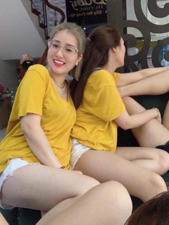 Áo thun giấy cổ tim siêu hot