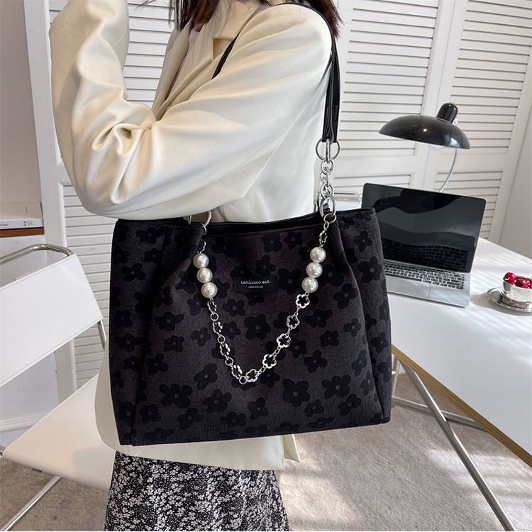 [Hàng Có Sẵn] Túi Tote Đeo Vai Bằng Vải Canvas Sức Chứa Lớn Cao Cấp Dành Cho Học Sinh