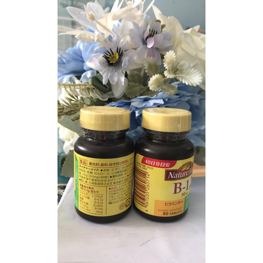 Viên uống bổ sung Vitamin B12 Nature - Made Nội Địa Nhật Bản 80 viên | Thế Giới Skin Care