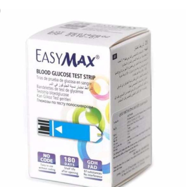 Que đo đường huyết Easymax hộp 25