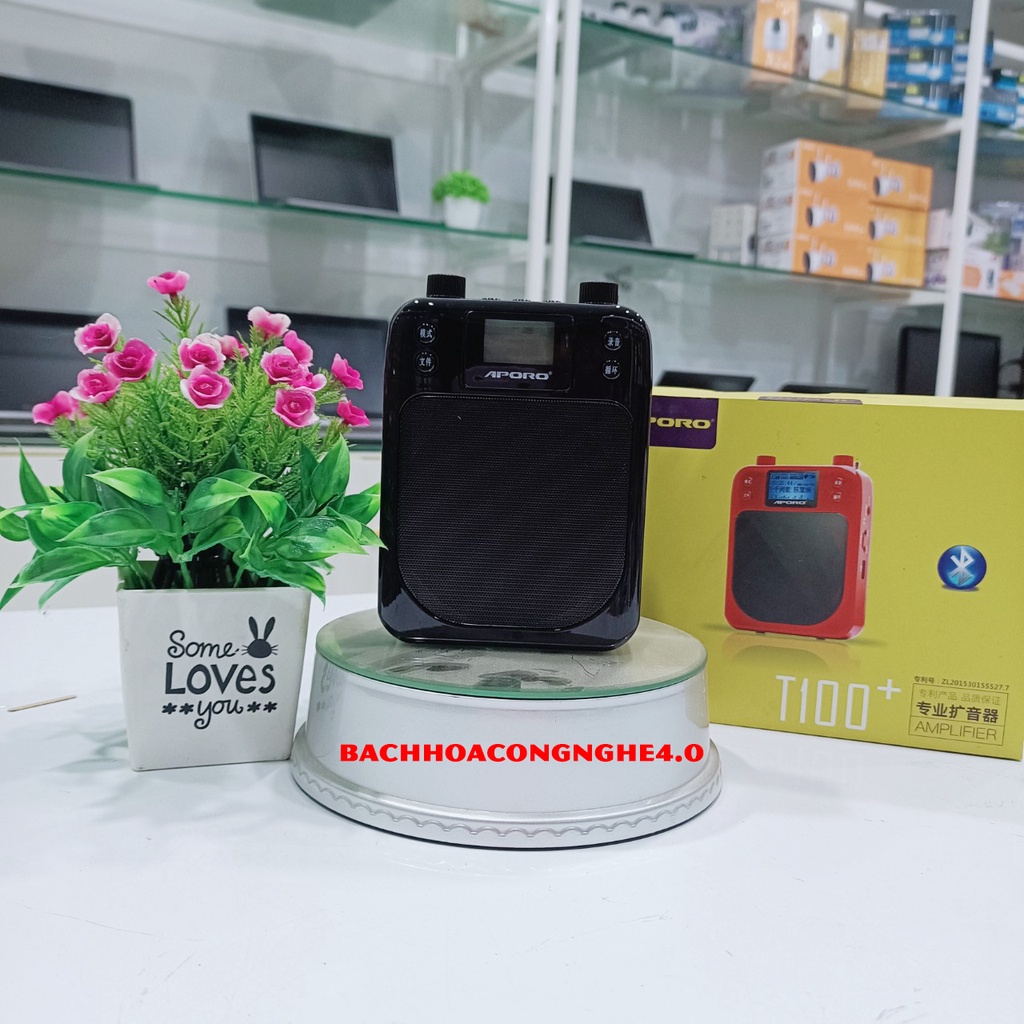 Máy trợ giảng không dây APORO T100 2.4G - Công suất siêu lớn 30W - Có bluetooth mẫu mới nhất