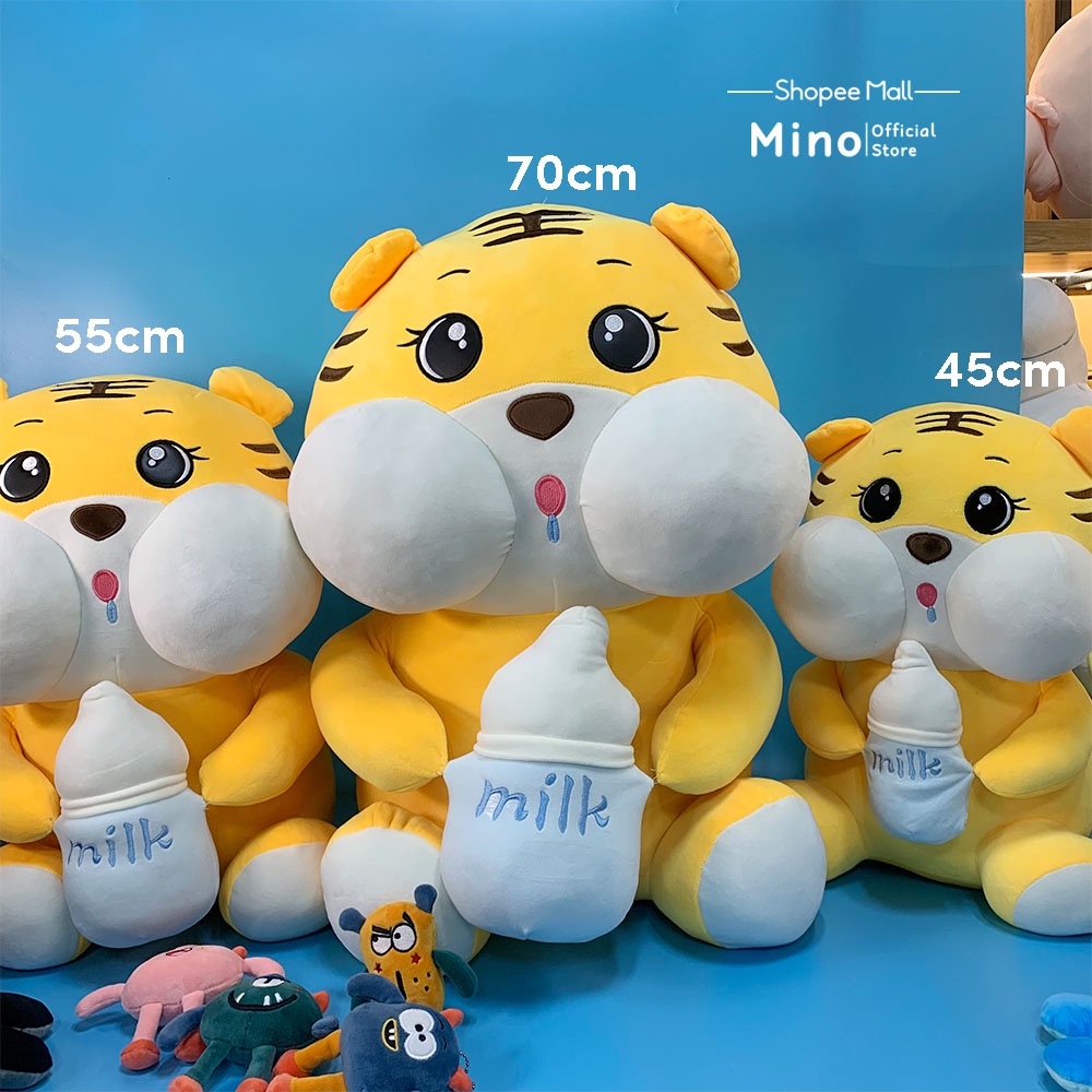 Gấu Bông Hổ Baby Ôm Bình Sữa Dễ Thương Ôm Ngủ Mềm Mại 70cm MINO STORE TH78