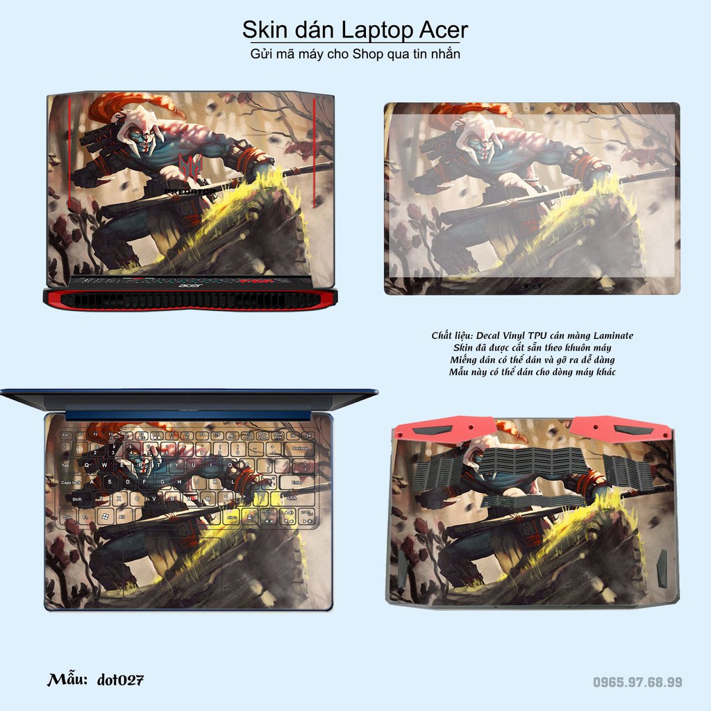 Skin dán Laptop Acer in hình Dota 2 _nhiều mẫu 5 (inbox mã máy cho Shop)