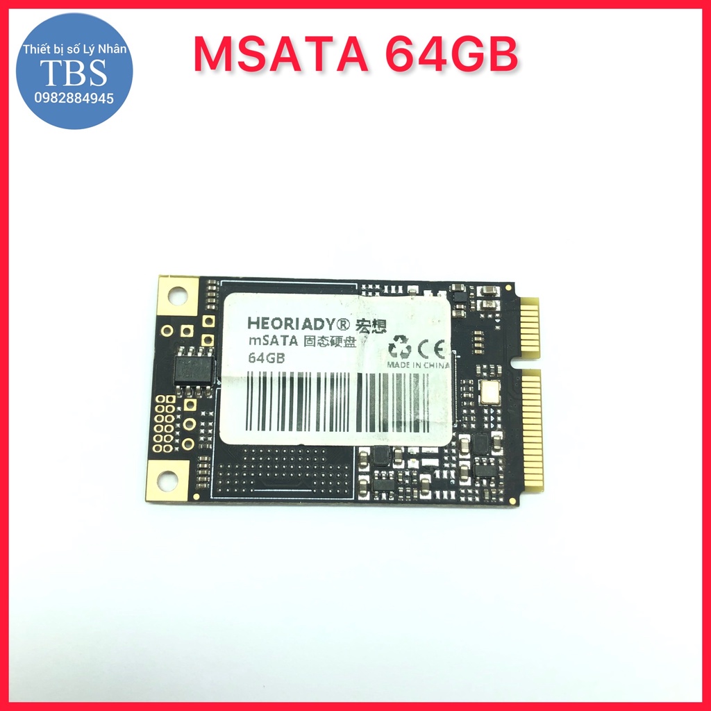 Ổ cứng SSD Msata 64g, cổng chuyển msata sang sata và SSD NS100 nhãn hiệu Lexar