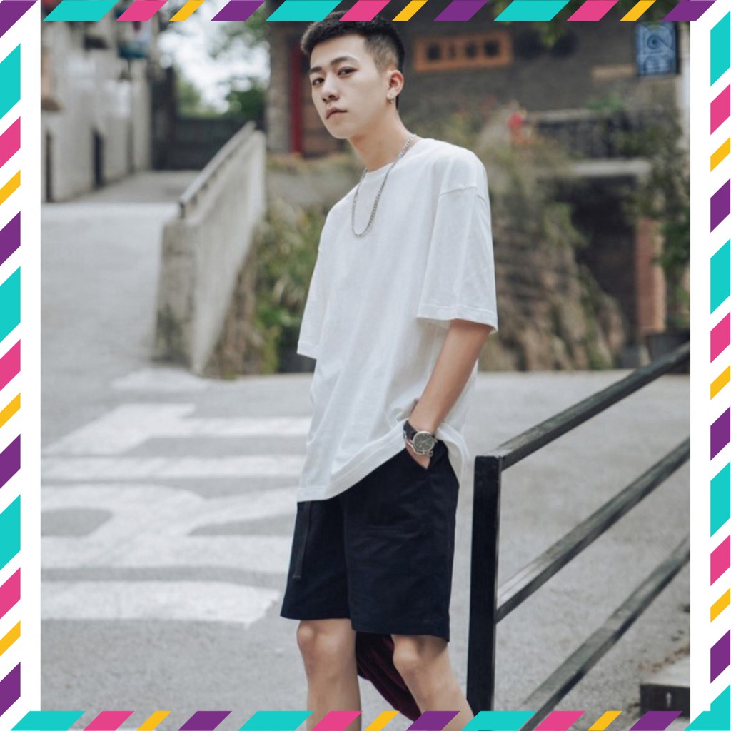 Áo Thun Tay Lỡ Unisex Trơn Nhiều Màu Siêu Hot | BigBuy360 - bigbuy360.vn