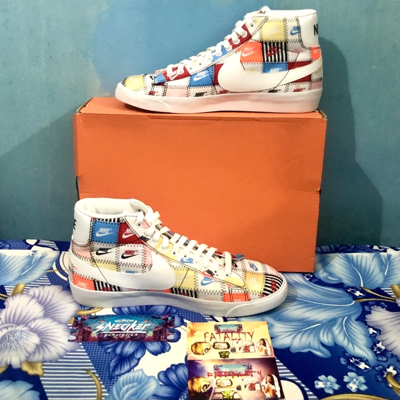 'Giày Cổ Cao' Nike Blazer Mid 'Patchwork'