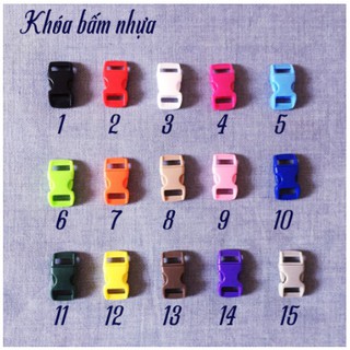 Khóa paracord nhựa làm vòng tay sinh tồn