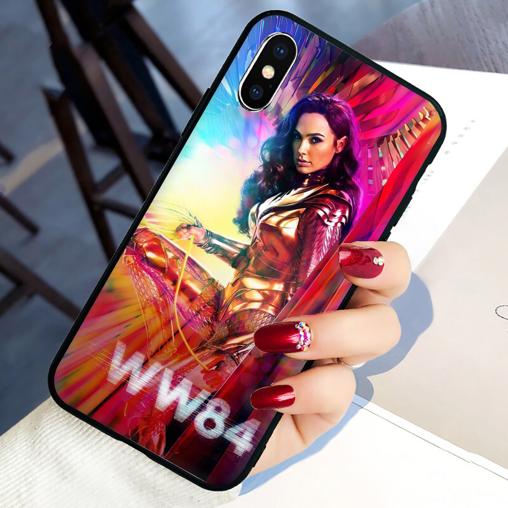 Dc Ốp Điện Thoại Silicon Tpu Mềm Đen Hình Wonder Woman Cho Iphone 12 / 12 Pro / 12 Pro Max