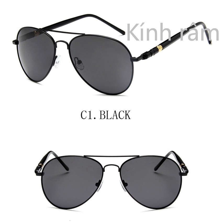 Kính mát thời trang nam D24 phân cực chống chói chối tia UV chống bụi hiệu quả phù hợp mang đi làm đi du lịch | BigBuy360 - bigbuy360.vn