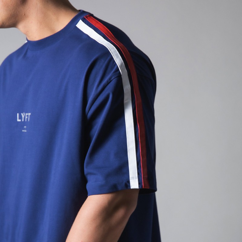 Áo Thun Cotton Cổ Tròn Ngắn Tay Kẻ Sọc Thời Trang Thể Thao Sành Điệu M-3XL