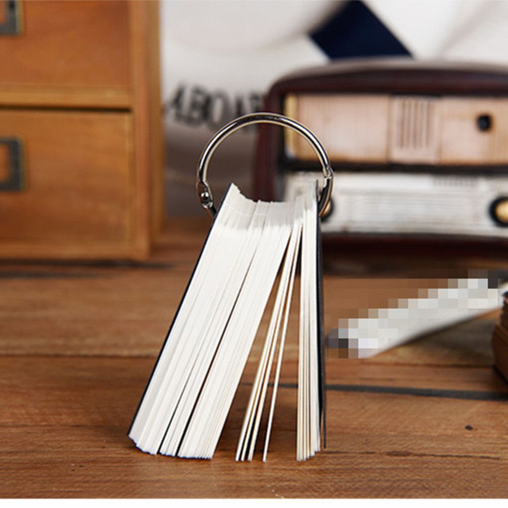 Set 100 Thẻ Giấy Lật Bằng Kim Loại Nhiều Màu Tiện Dụng