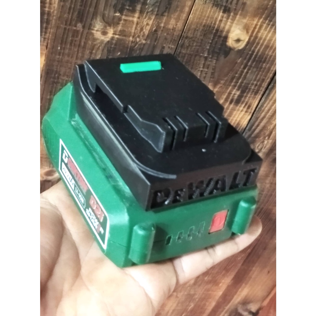 Chuyển pin Dekton D21 cho máy Dewalt 20v