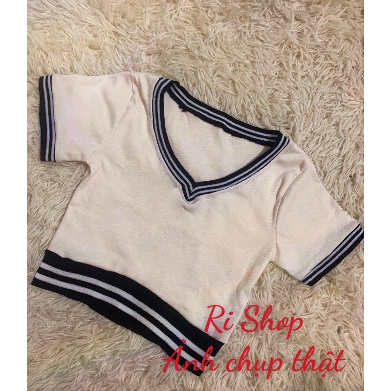 ÁO CROPTOP KIỂU CỔ TRÁI TIM ÔM BODY THUN GÂN [CLIP THẬT [ hàng loại 1, form ôm body chuẩn