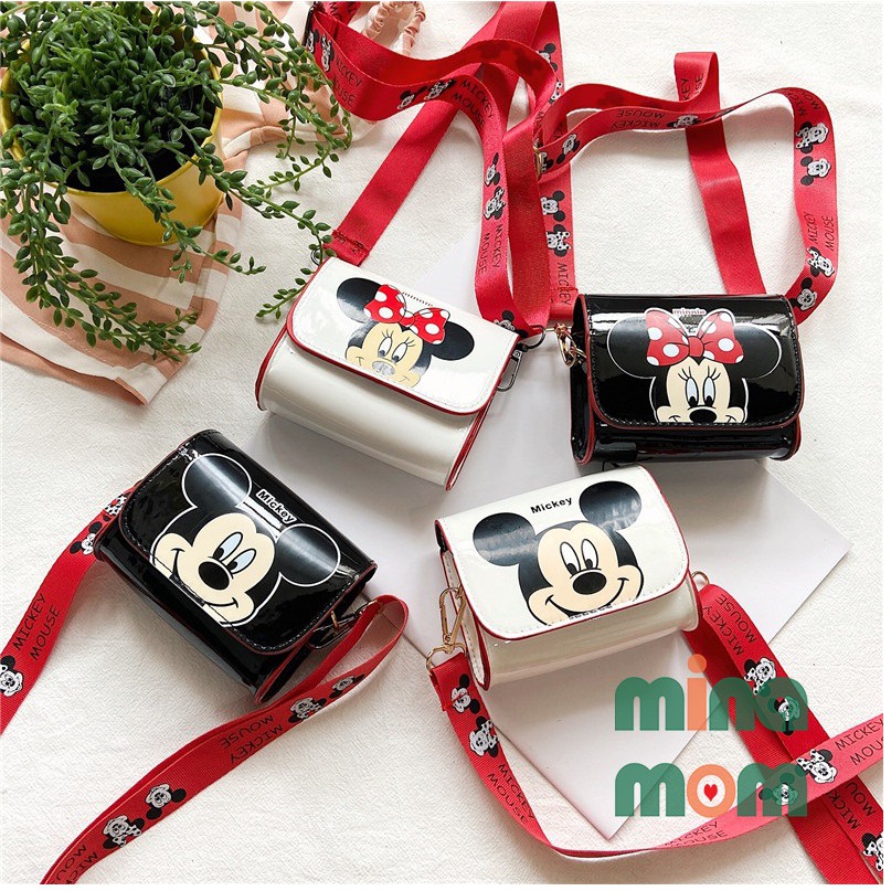 Túi đeo chéo mini cho bé gái Mickey Minnie TB011