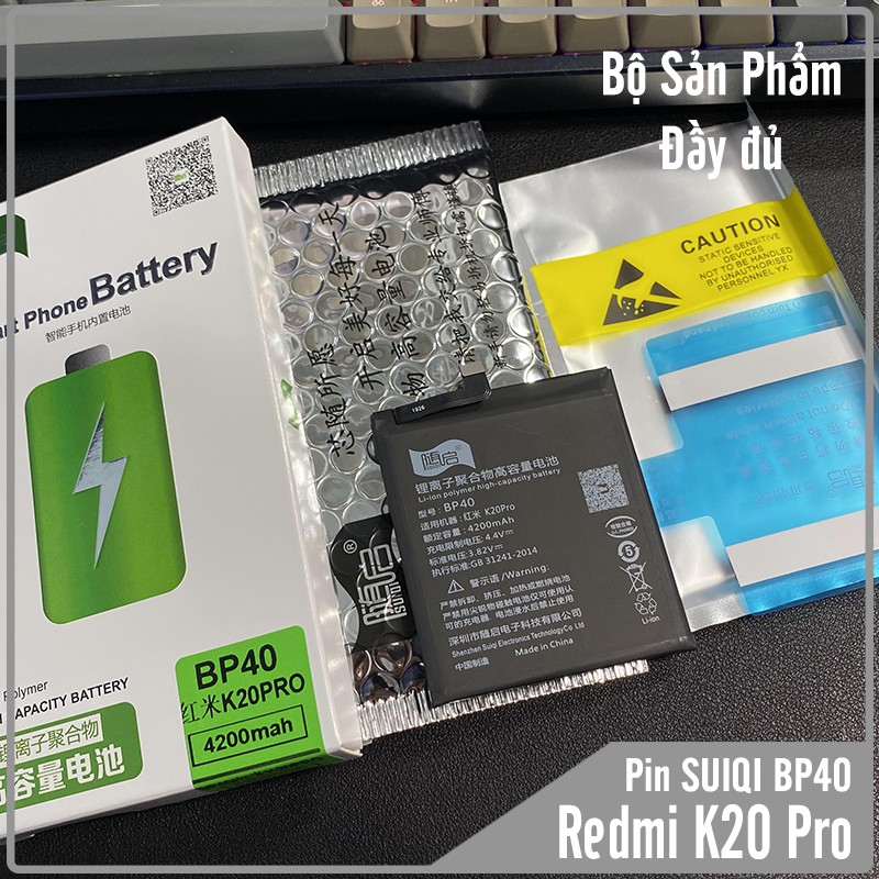 Pin Suiqi Li-ion thay thế cho Xiaomi Mi 9T Pro - Redmi K20 Pro BP40 4200mAh