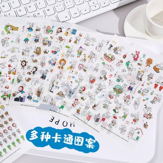 Set 6 tấm sticker dán cute không trùng mẫu