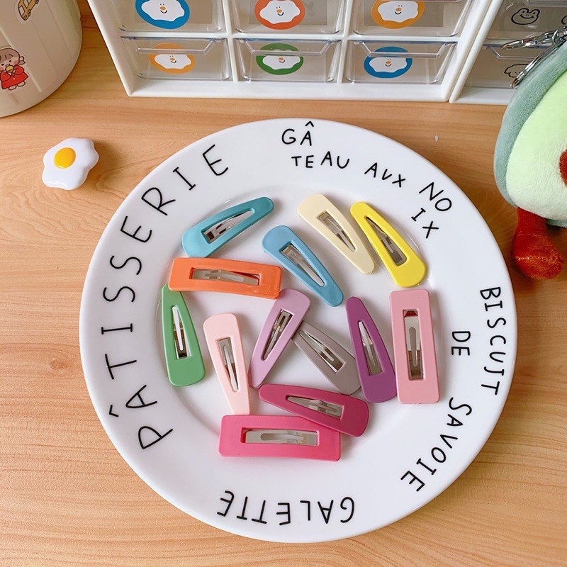 Set 10 kẹp tóc nhiều màu dễ thương