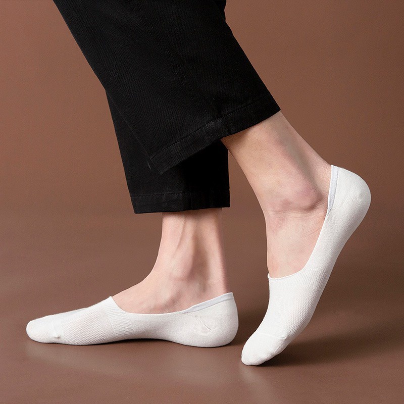 Tất lười tất không cổ unisex nam nữ trơn màu, phong cách trẻ trung, chất liệu co dãn, thấm hút mồ hôi