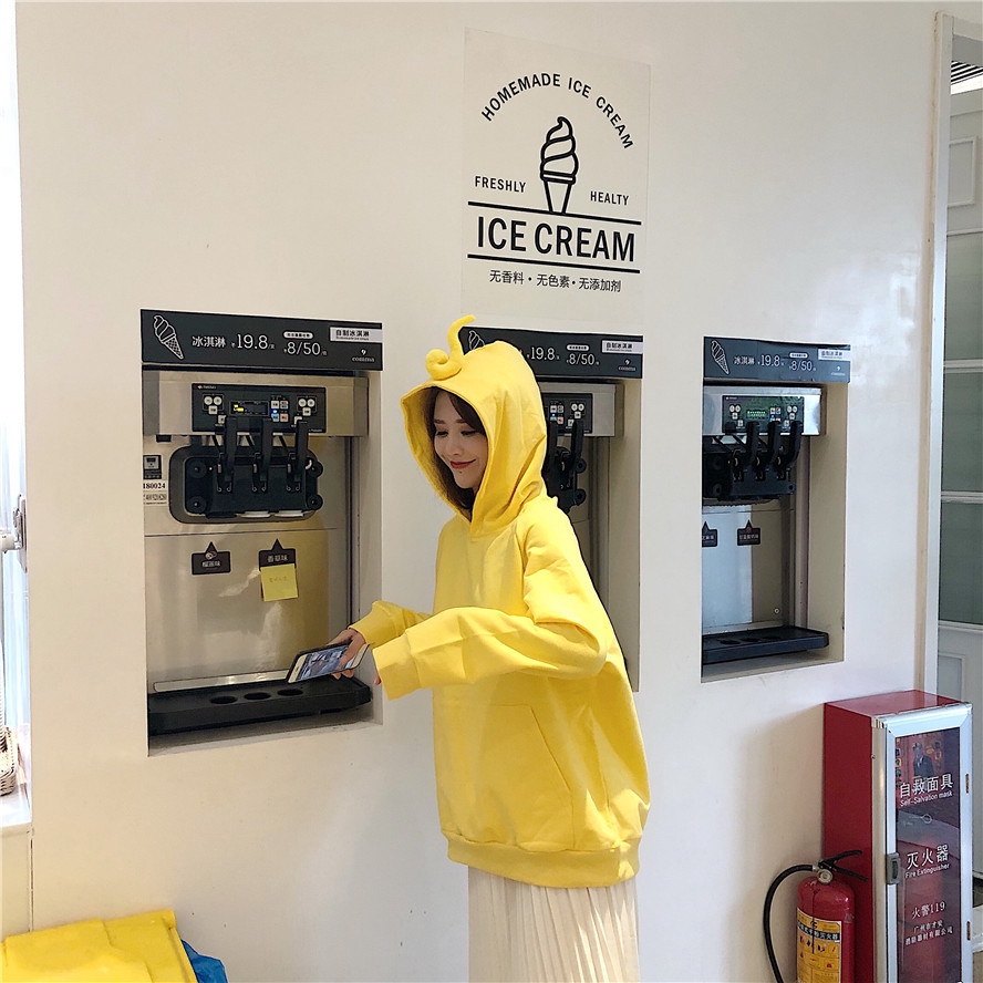 Áo có nón tay dài ấm áp dễ thương cho nữ | BigBuy360 - bigbuy360.vn