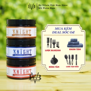 Full 3 sáp vuốt tóc nam knight grooming strong hold / matte clay / slick pomp - 115gr cao cấp việt nam