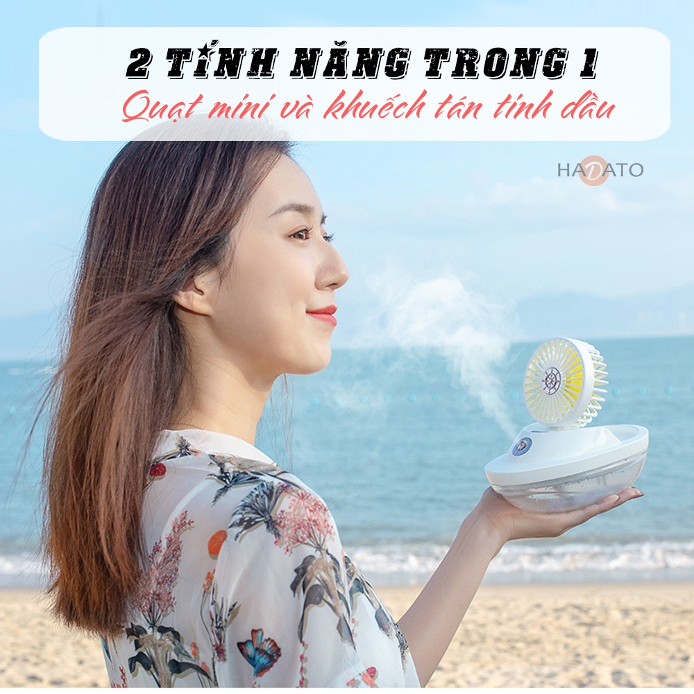 [XẢ HÀNG] Quạt MINI phun sương tạo ẩm HÌNH THUYỀN CÁNH BUỒM sạc USB HOT TREND 2022