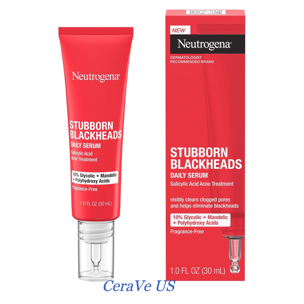 Tinh Chất Serum ngừa mụn Neutrogena Stubbonrn Blackheads Daily Serum 30ml