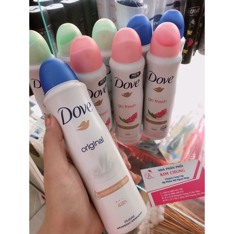Xịt khử mùi Dove dành cho nữ hương Fresh 150ml